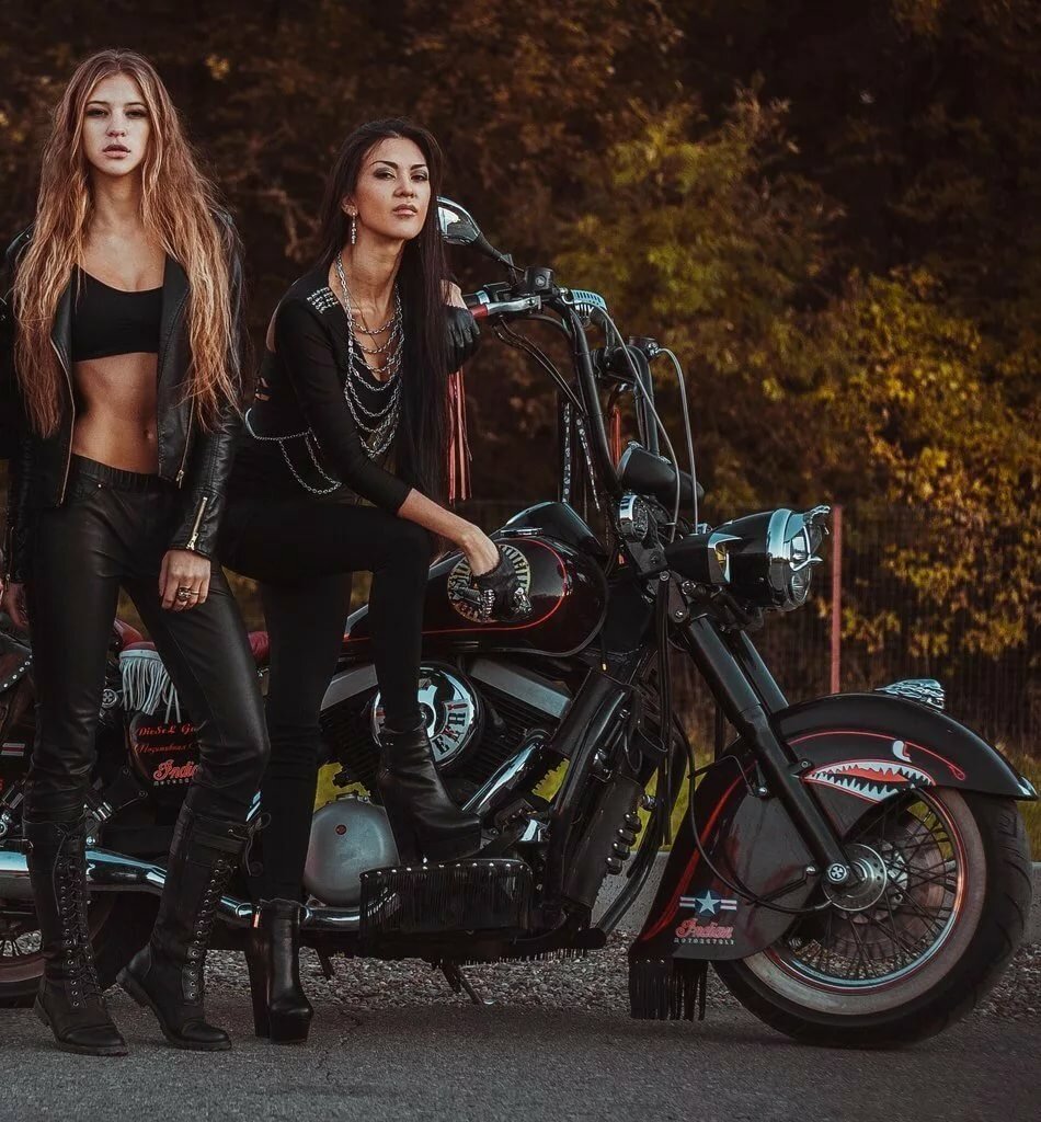 Beautiful girls and bikes in Kishinev