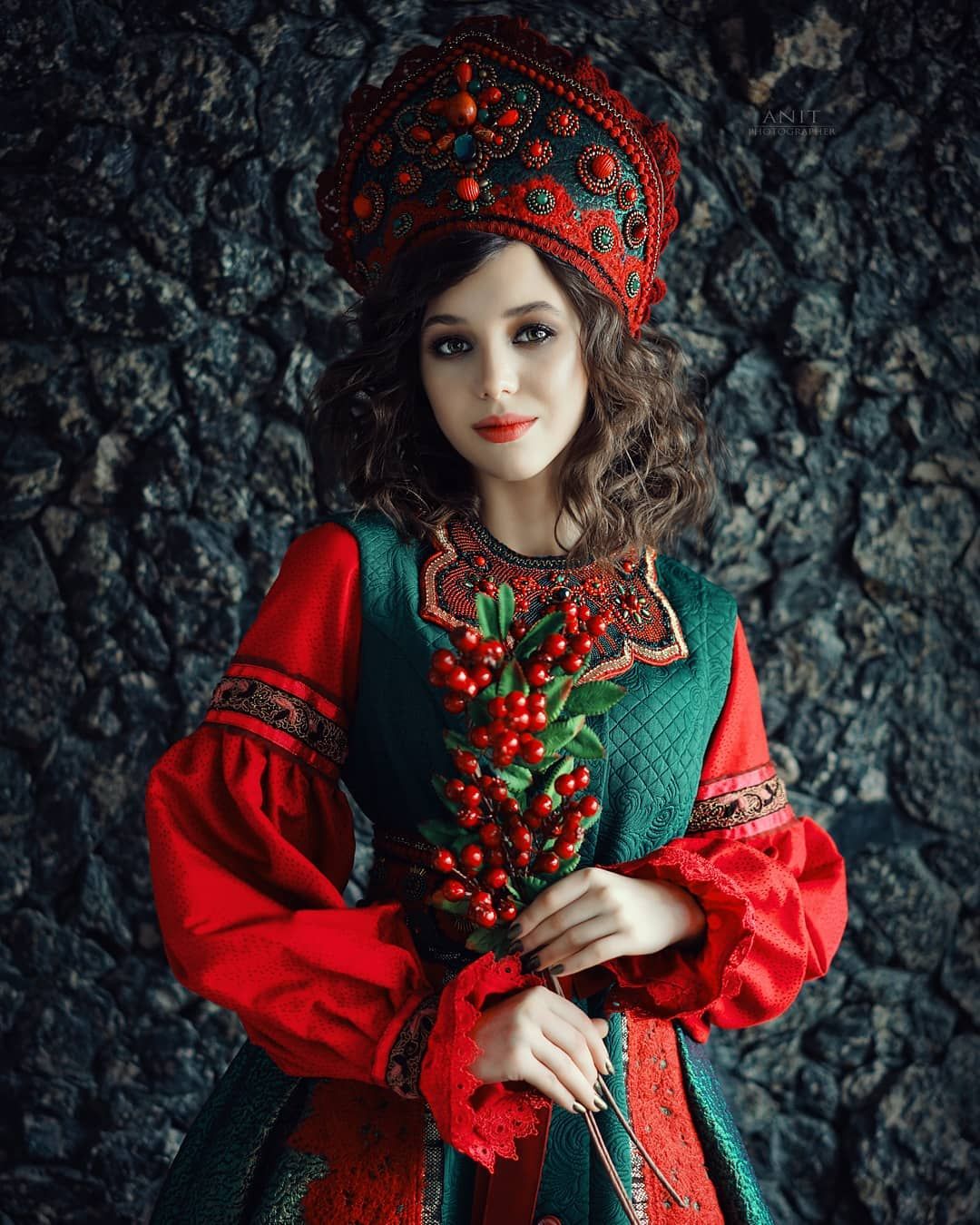 Nude girl Women in Slavic costumes in Kishinev